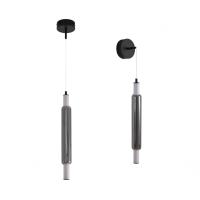 6556/15WCL LEDIO LN26 280 черный/дымчатый, металл/акрил/стекло Бра/подвес LED 15W 4000К 220V TRENDY