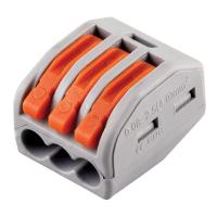 Клемма строительно-монтажная 3-проводная STEKKER, LD222-413 32397 (50шт)