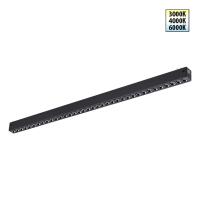 359934 PORT NT25 208 черный Трековый светильник с переключ. цв. темпер. IP20 LED 3000К\4000К\6000К 30W 90-240V VECTOR