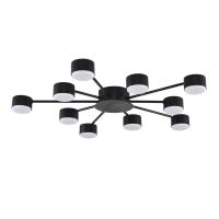 8344/10C COMFI LN26 251 черный, металл Люстра GX53 LED 10*7W 220V TORINA