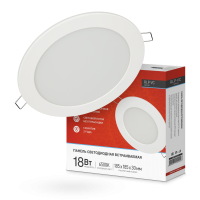 Светильник RLP-VC 18Вт 230В 6500К 1440Лм 185мм IP40 IN HOME 4690612024547