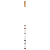 5455/18L L-VISION ODL_EX26 043 сатин.латунь/терракот/черный Подвес LED 22W 4000K COLLIER