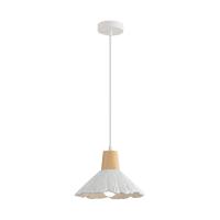 8352/1A SUSPENTIONI LN26 325 белый/бежевый, металл/дерево/цемент Подвес E27 60W 220V EOLIANA