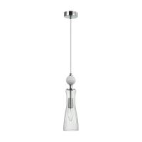 8268/1A NEOCLASSI LN26 160 хром/белый/прозрачный,  металл/керамика/стекло Подвес Е14 1*40W 220V EMILY