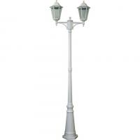 Светильник садово-парковый столб Feron 6214/PL6214 11077 2*100W E27 230V белый