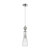 8269/1A NEOCLASSI LN26 160 хром/серый/прозрачный, металл/керамика/стекло Подвес Е14 1*40W 220V EMILY