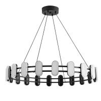 8342/40L LEDIO LN26 226 черный/белый металл/акрил Люстра подвесная LED 40W 4000K 220V OVELA