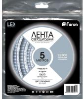 Светодиодная лента Feron LS606 27644 60SMD(5050)/м 14.4Вт/м  5м IP20 12V 6500К