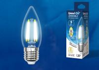 Лампы светодиодные LED-C35-9W/4000K/E27/CL/DIM GLA01TR картон