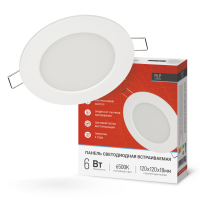 Светильник RLP 6Вт 230В 6500К 420лм 120мм IP40 IN HOME 4690612038452