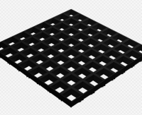 Грильято GL15 100х100 (выс.37/шир.15) черный