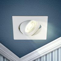 Светильник светодиодный LED SMD 5Вт 3000К квадратный поворотн. бел. KL LED 21A-5 3K WH ЭРА Б0037034