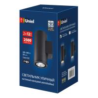 Уличный светильник ULU-S22D-2x12W/2700K IP65 BLACK