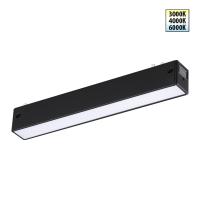 359936 PORT NT25 208 черный Трековый светильник с переключ. цв. темпер. IP20 LED 3000К\4000К\6000К 10W 90-240V VECTOR
