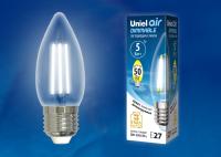 Лампы светодиодные LED-C35-5W/NW/E27/CL/DIM GLA01TR картон