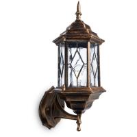 Светильник настенный уличный Feron PL121 11343 60W E27 230V черное золото