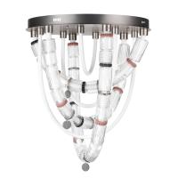 5456/80CL L-VISION ODL_EX26 045 темный сатин.никель/терракот/черный Люстра потолочная LED 80W 4000K COLLIER