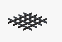 Грильято GL15 50х50 (выс.37/шир.15) Графит серый 7024