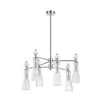 8268/6 NEOCLASSI LN26 160 хром/белый/прозрачный, металл/керамика/стекло Люстра Е14 6*40W 220V EMILY