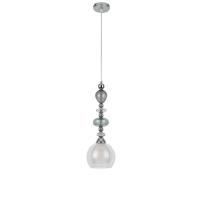 8294/1A MODERNI LN26 367 хром/белый/прозрачный, металл/стекло/хрусталь Подвес E27 1*60W 220V GANNA