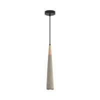8351/1C SUSPENTIONI LN26 326 черный/серый/бежевый, металл/дерево/цемент Подвес GU10 LED 5W 220V EOLIANA