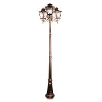 Светильник садово-парковый столб Feron PL638 11646 3*60W 230V E27 черное золото