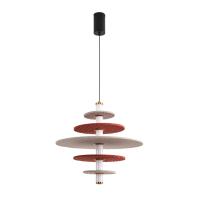 8296/14AL LEDIO LN26 365 черный/бежевый/бурый, металл/фетр/акрил Подвес LED 14W 3000K 220V FELTA