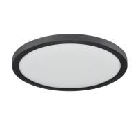 7788/24L MITRA LED SN 537 Светильник пластик/белый/черный LED 24Вт 3000/4000/6500К D300 IP44 CCT/датчик движения NEBULA BLACK
