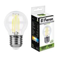 Лампа светодиодная Feron LB-61 Шарик E27 5W 230V 4000K