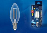 Лампы светодиодные LED-C35-9W/3000K/E14/CL PLS02WH картон