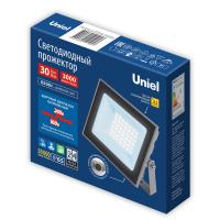 Прожектор светодиодный ULF-F23-30W/6500K IP65 160-240V GREY