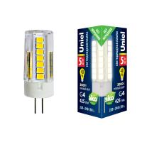 Лампы светодиодные LED-JC-220/5W/3000K/G4/CL GLZ09TR картон