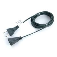 Сетевой шнур для гирлянд 3м, 2*0,5мм2, зеленый, DM303 41660
