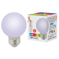 Лампа светодиодная LED-G60-3W/RGB/E27/FR/С