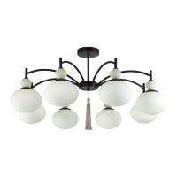 8273/8C NEOCLASSI LN26 041 черный/серый/белый, металл/керамика/стекло Люстра потолочная Е14 8*40W 220V GLORIYA