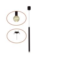 4373/3LA HIGHTECH ODL26 279 светильник черный/хрустальн. стекло/металл IP20 LED 3W 400Лм 3000K 220-240V FIANO