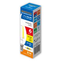 Лампы светодиодные LED-CW35-6W/3000K/E14/CL/DIM/SLF