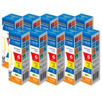 Лампы светодиодные LED-CW35-6W/3000K/E14/CL/DIM/SLF уп.10шт