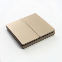 Выключатель беспроводной FERON TM82 41726 230V 500W двухклавишный золото