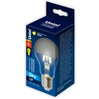 Лампы светодиодные LED-A60-4W/3000K/E27/CL MIRROR/CHROME PLS02WH