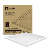 Светильник LPU-02-EMERGENCY 36Вт ПРИЗМА 230В 4000К 3100Лм 595х595х19мм IP40 IN HOME 4690612029962