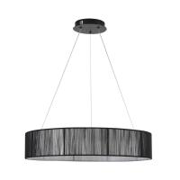 8371/40L LEDIO LN26 258 черный, металл/текстиль/силикон Люстра подвесная LED 40W 3000/4000/6000K 220V KAVA