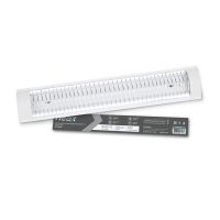 Светильник под светодиодную лампу SPO-405R 2xLED-Т8-600 с решеткой G13 600мм IP40 NEOX