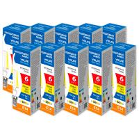Лампы светодиодные LED-CW35-6W/3000K/E14/CL/SLF уп.10шт