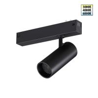 359956 PORT NT25 220 черный Трековый светильник с переключ. цв. темпер. IP20 LED 3000К\4000К\6000К 12W 90-240V VECTOR