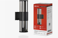 Светильник уличный настенный двусторонний НБУ SMOKY-2хA60-BL алюм под 2хA60 E27 черный IP54 IN HOME