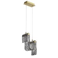 5106/11L L-VISION ODL26 549 брашинг/дымчатый металл/стекло Подвес LED x 11W 4000K FLOW