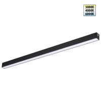 359940 PORT NT25 208 черный Трековый светильник с переключ. цв. темпер. IP20 LED 3000К\4000К\6000К 30W 90-240V VECTOR