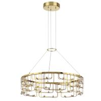 7060/44L HIGHTECH ODL26 287 светильник нерж/сталь золото IP20 LED 44W 3960Лм 3000K 220V ZAHA
