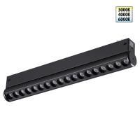 359948 PORT NT25 214 черный Трековый светильник с переключ. цв. темпер. IP20 LED 3000К\4000К\6000К 18W 90-240V VECTOR